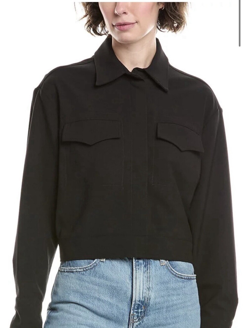 New Rag & Bone Nellie Wool-Blend Jacket In Black Size M $498